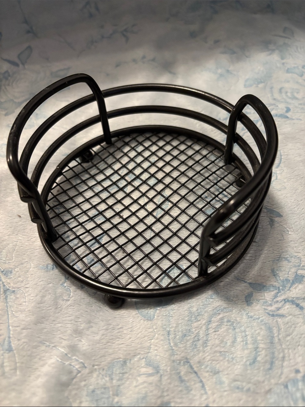 Black Metal Round Trivet/Coaster Holder
